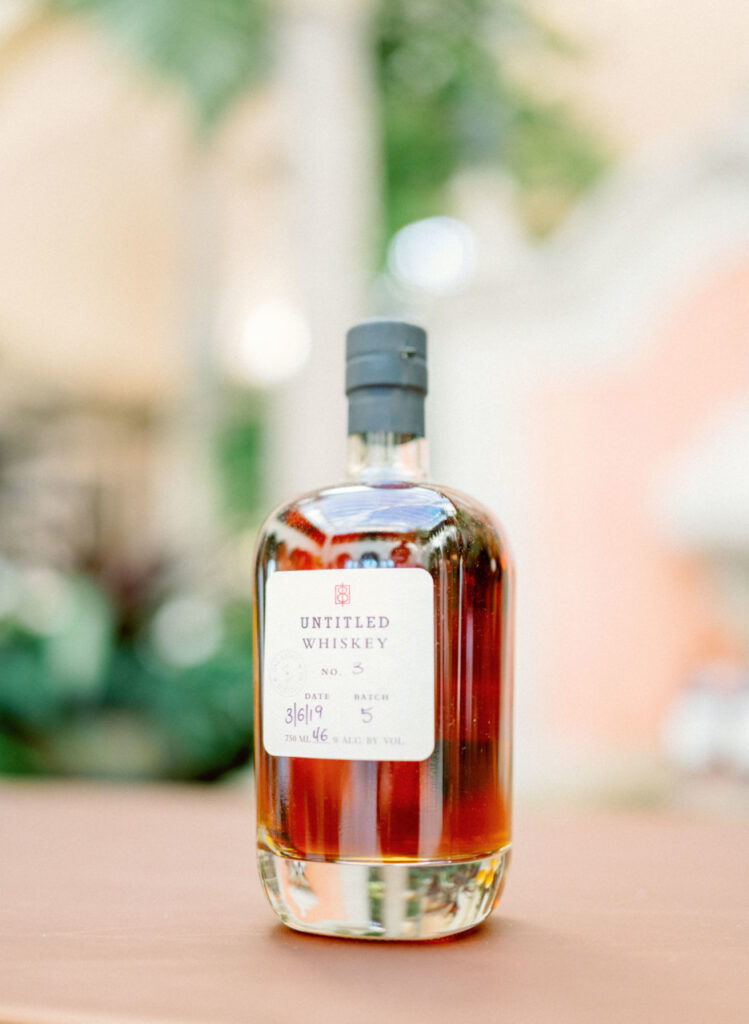 small batch bourbon | wedding after party Vizcaya in South Florida